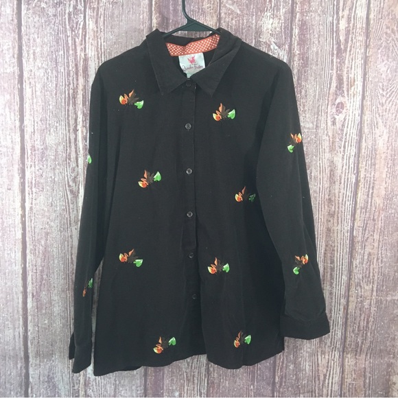 Quacker Factory Fall embroidered Shirt - Picture 1 of 4